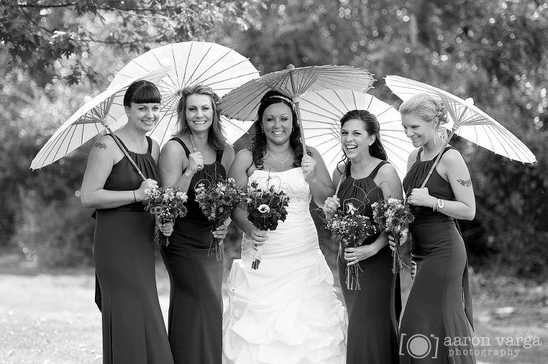 05 bridesmaids with parasols(pp w768 h510) - Brittney + Mike | Burgettstown Wedding Photos
