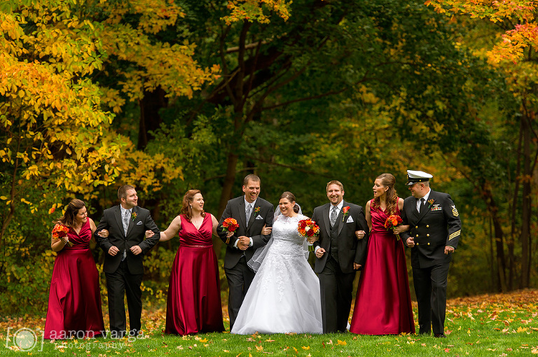 10 bridal party fall(pp w768 h510) - Megan + Nathan | Mayernik Center Wedding Photos