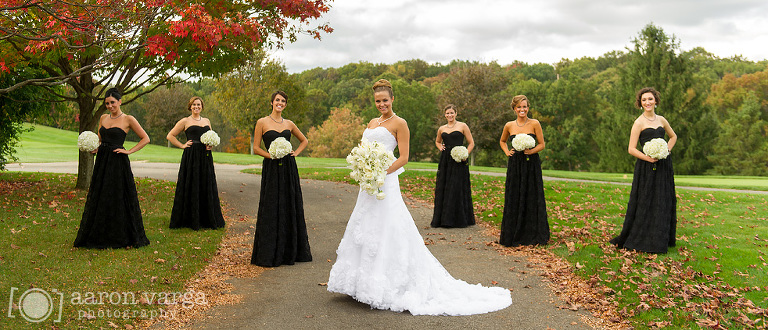 13 fall wedding black bridesmaids dresses(pp w768 h330) - Carolyn + Mark | Wildwood Golf Club Wedding Photos