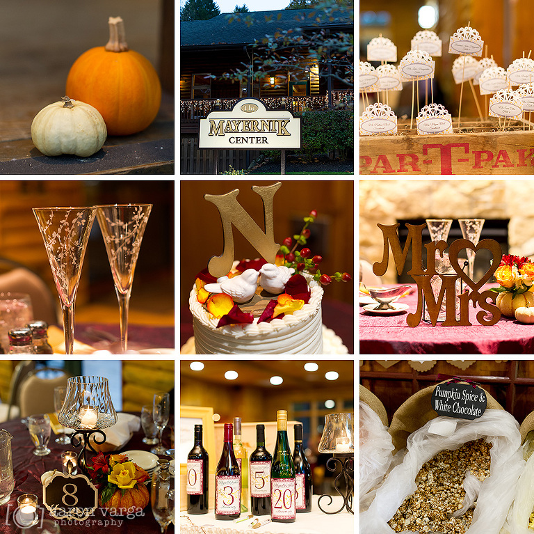38 fall wedding decorations details(pp w768 h767) - Megan + Nathan | Mayernik Center Wedding Photos