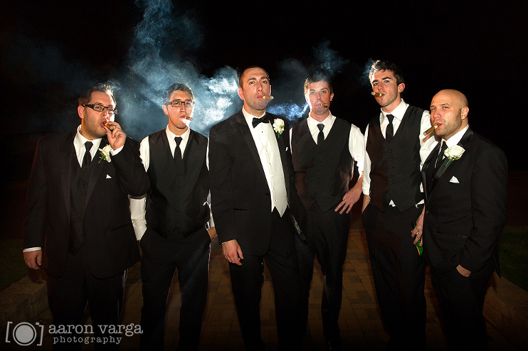 42 groomsmen cigars wedding(pp w768 h511) - Carolyn + Mark | Wildwood Golf Club Wedding Photos