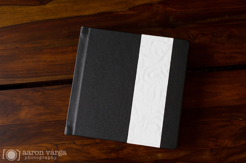 01 finao wedding album - Black and White Flush Mount Wedding Album