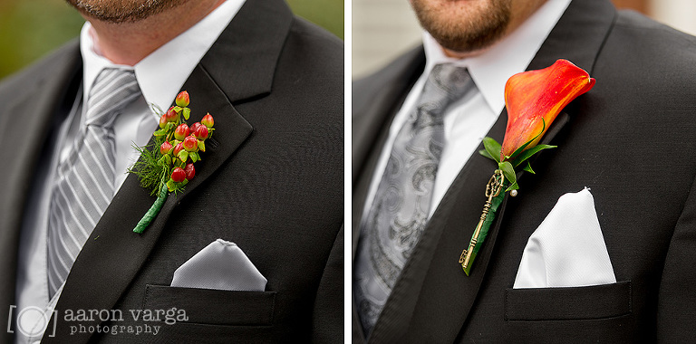 07 fall orange flower boutonnieres(pp w768 h380) - Best of 2013: Flowers