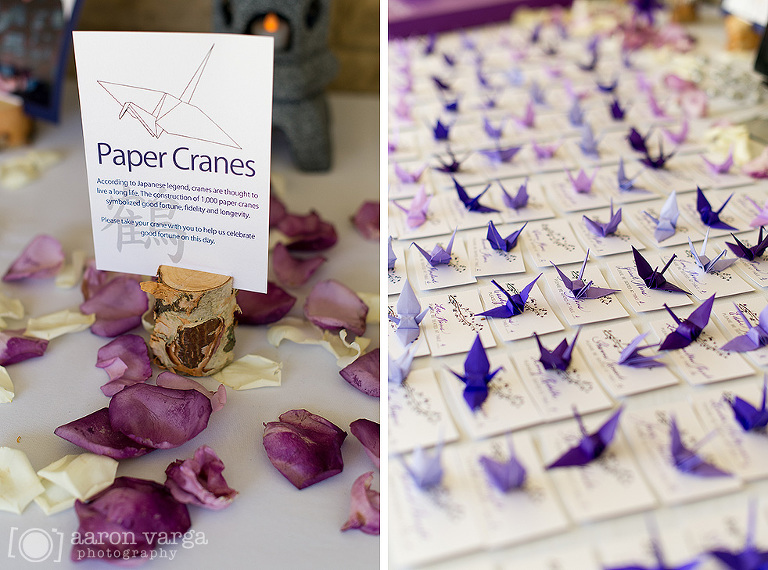 10 japanese wedding details paper cranes(pp w768 h570) - Best of 2013: Reception and Details
