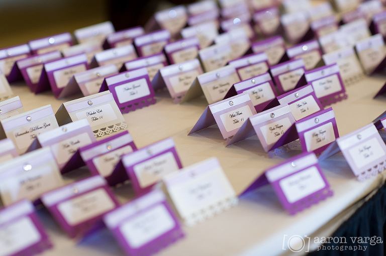 15 purple wedding place cards(pp w768 h510) - Best of 2013: Reception and Details