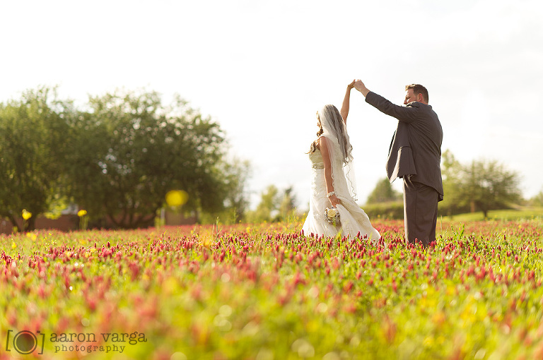 29 dancing in a flower field(pp w768 h510) - Kristina + Andy | Lingrow Farm Wedding Photos