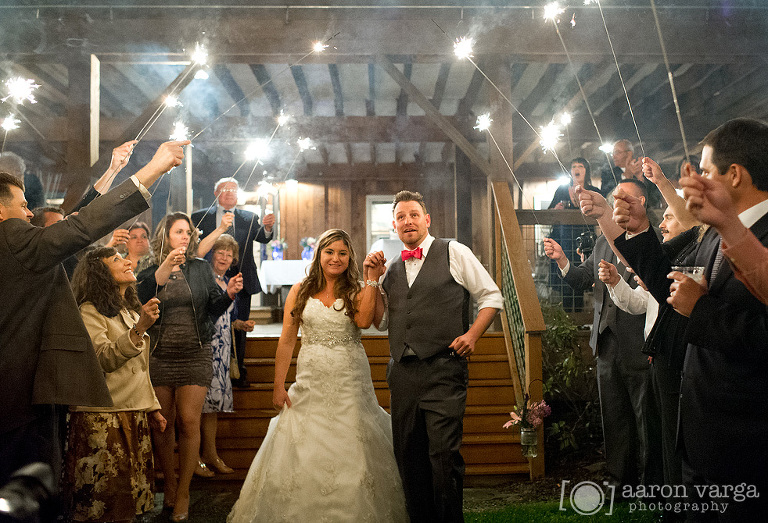 34 wedding sparkler exit(pp w768 h523) - Kristina + Andy | Lingrow Farm Wedding Photos