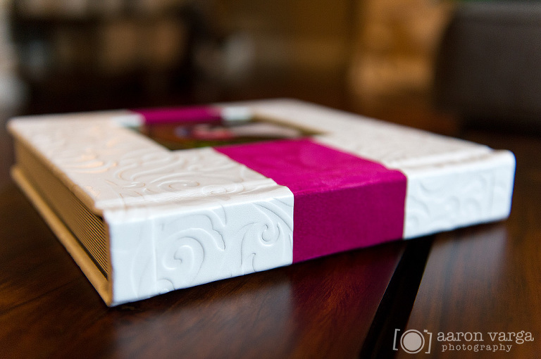 06 white hot pink wedding album(pp w768 h510) - White and Hot Pink Leather Flush Mount Wedding Album