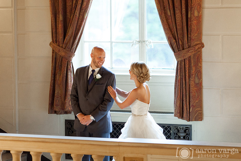12 wedding first look at omni william penn(pp w768 h512) - Erin + Vince | Omni William Penn Hotel Wedding Photos