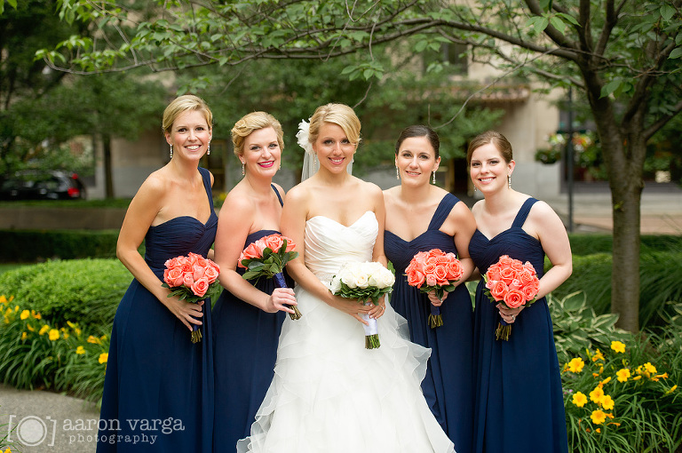 33 blue bridesmaids dresses(pp w768 h510) - Erin + Vince | Omni William Penn Hotel Wedding Photos