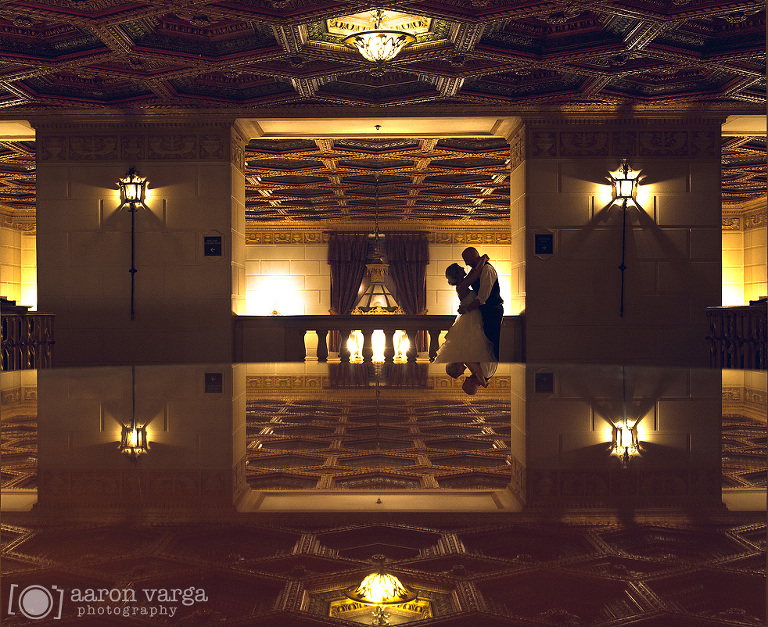 46 silhouette wedding photo omni william penn(pp w768 h627) - Erin + Vince | Omni William Penn Hotel Wedding Photos