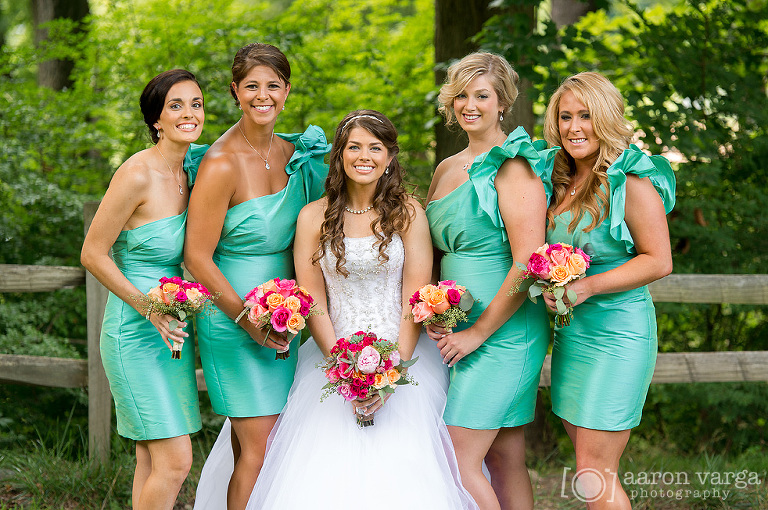 08 aqua bridesmaids dresses(pp w768 h510) - Laura + Max | Mayernik Center Wedding Photos