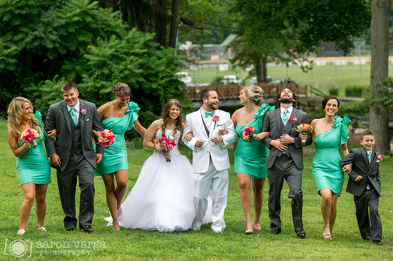 16 bridal party laughing(pp w768 h510) - Laura + Max | Mayernik Center Wedding Photos