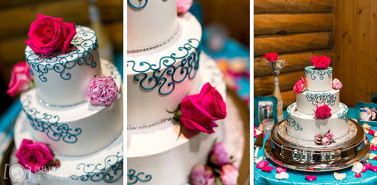 30 pink blue wedding cake(pp w768 h376) - Laura + Max | Mayernik Center Wedding Photos