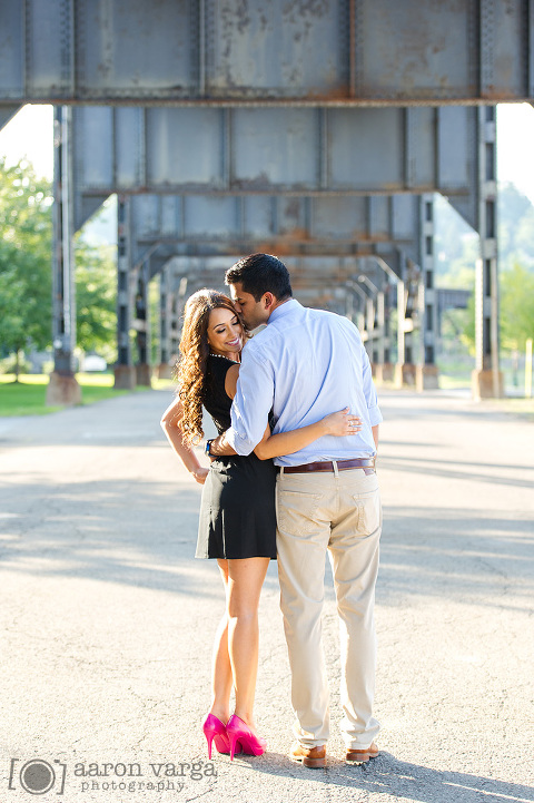 07 hot pink shoes(pp w480 h721) - Anita + Anand | Strip District and Schenley Park Engagement Photos