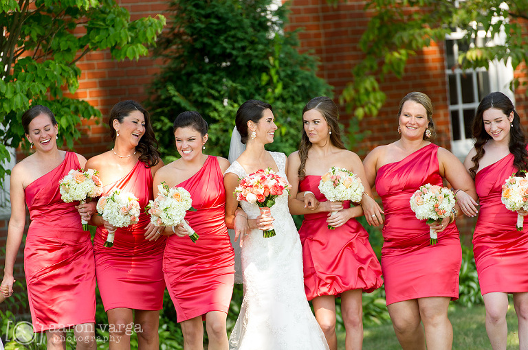 07 pink bridesmaids dresses(pp w768 h510) - Hilton Garden Inn Southpointe Wedding