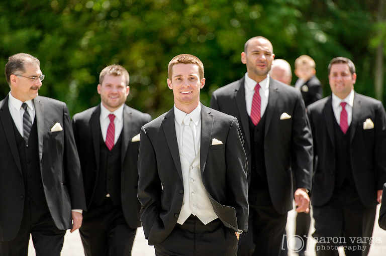 17 groomsmen photo(pp w768 h510) - Hilton Garden Inn Southpointe Wedding