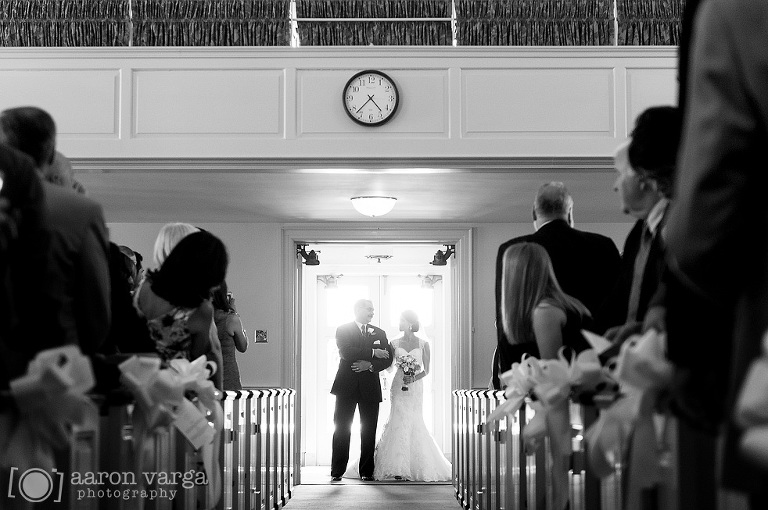 18 bride and father walking down the aisle(pp w768 h510) - Hilton Garden Inn Southpointe Wedding
