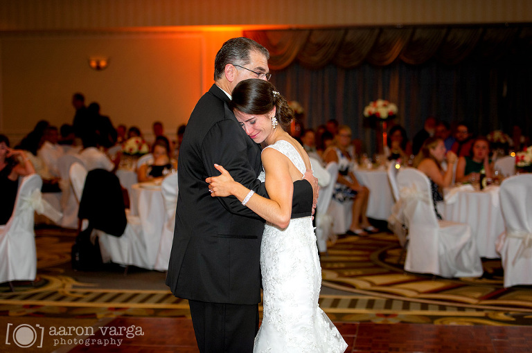 44 emotional bride dances with father(pp w768 h510) - Hilton Garden Inn Southpointe Wedding