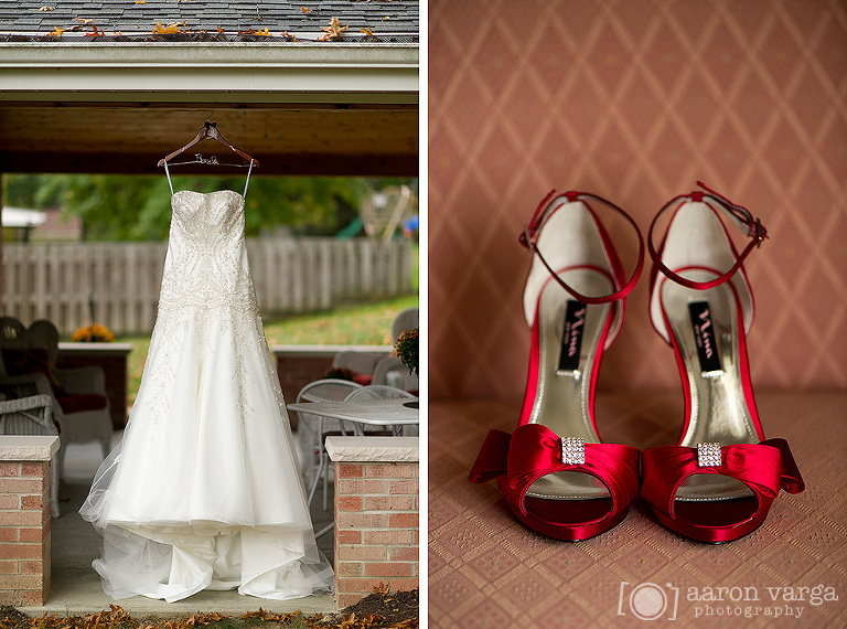 03 red wedding shoes fall(pp w768 h570) - Kylie + Kevin | Hilton Garden Inn Southpointe Wedding Photos