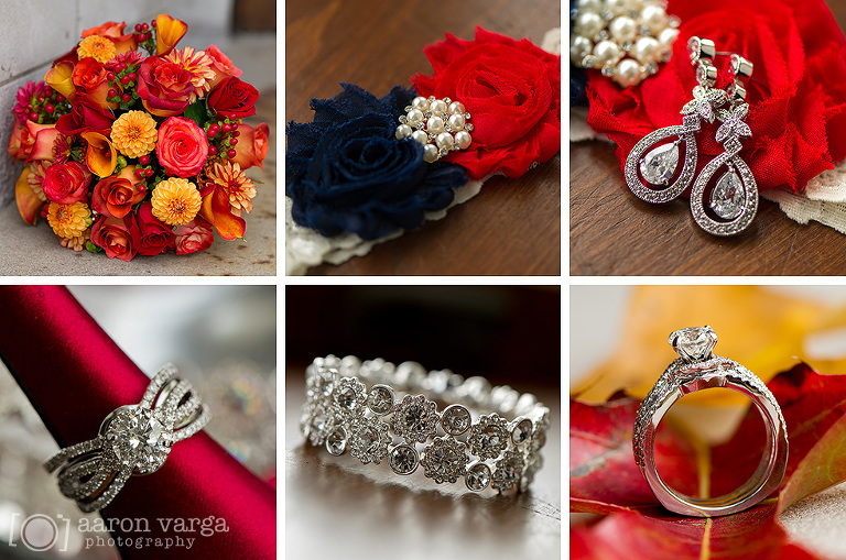 04 fall wedding details(pp w768 h509) - Kylie + Kevin | Hilton Garden Inn Southpointe Wedding Photos