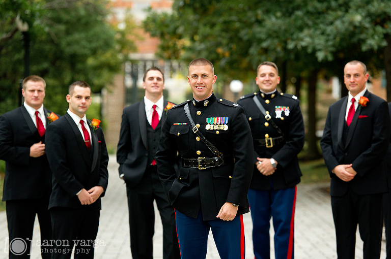 18 marine groom wedding(pp w768 h510) - Kylie + Kevin | Hilton Garden Inn Southpointe Wedding Photos