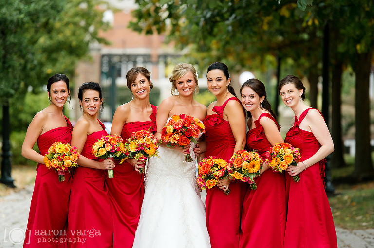 20 red bridesmaid dresses fall(pp w768 h510) - Kylie + Kevin | Hilton Garden Inn Southpointe Wedding Photos