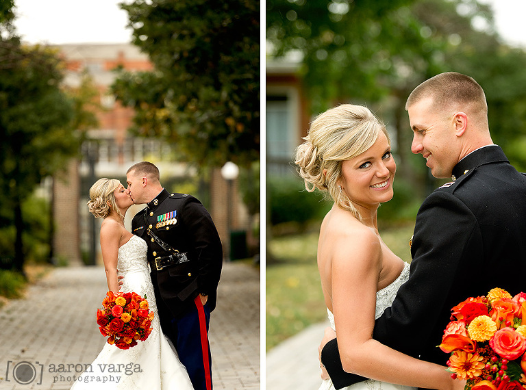 24 fall wedding orange red flowers(pp w768 h570) - Kylie + Kevin | Hilton Garden Inn Southpointe Wedding Photos