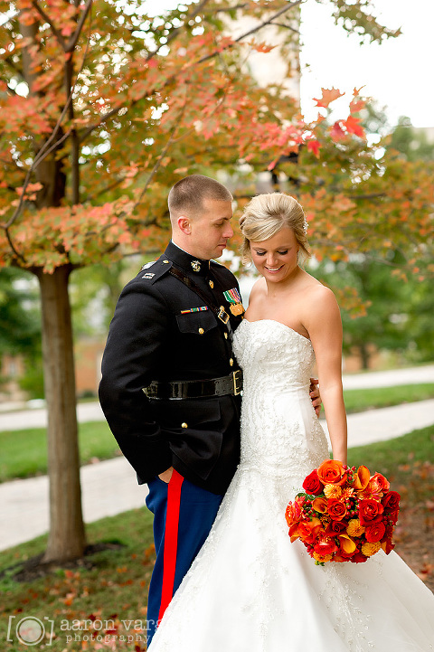 25 fall leaves wedding(pp w480 h721) - Kylie + Kevin | Hilton Garden Inn Southpointe Wedding Photos