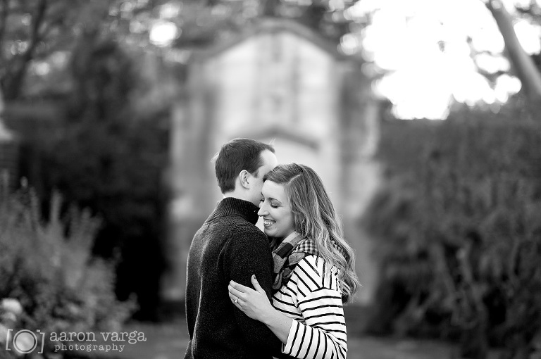 15 mellon park engagement black white(pp w768 h510) - Kirstin + Brad | Mellon Park and Southside Works Engagement Photos