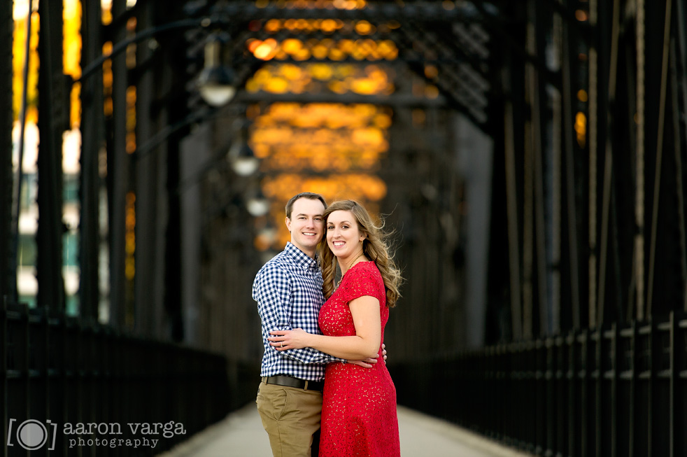 22 hot metal bridge engagement - Kirstin + Brad | Mellon Park and Southside Works Engagement Photos