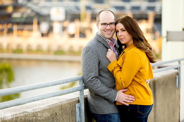 28 downtown pittsburgh parking garage rooftop(pp w768 h510) - Christina + Alex | Downtown Pittsburgh Post-Wedding Photos