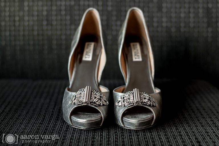 03 Silver badgley mischka shoes(pp w768 h513) - Emilie + Mike | University Club Wedding Photos