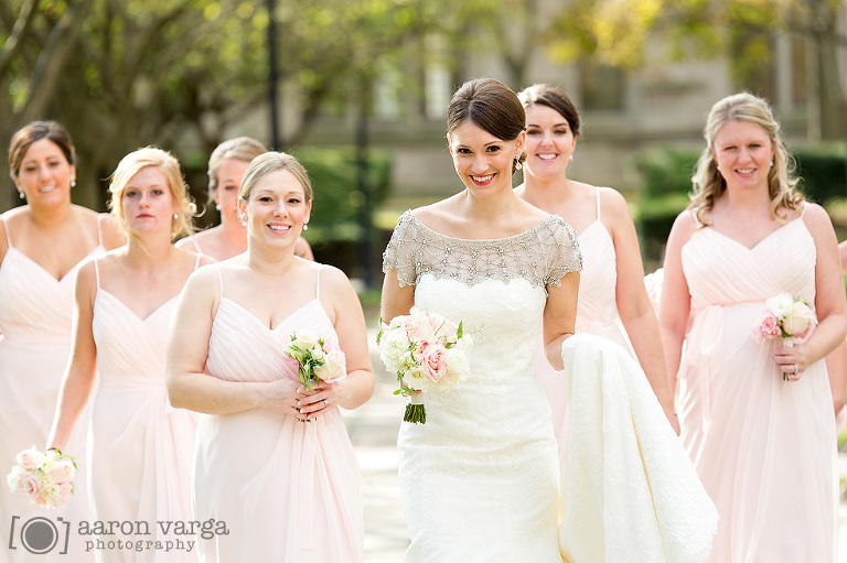 12 pink and white bridesmaid dresses(pp w768 h511) - University Club Wedding