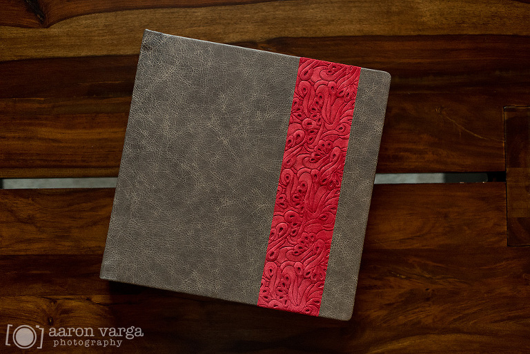 03 brown red wedding album(pp w768 h513) - Brown and Red Leather Flush Mount Wedding Album