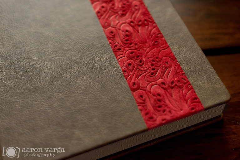 07 pittsburgh wedding album(pp w768 h513) - Brown and Red Leather Flush Mount Wedding Album