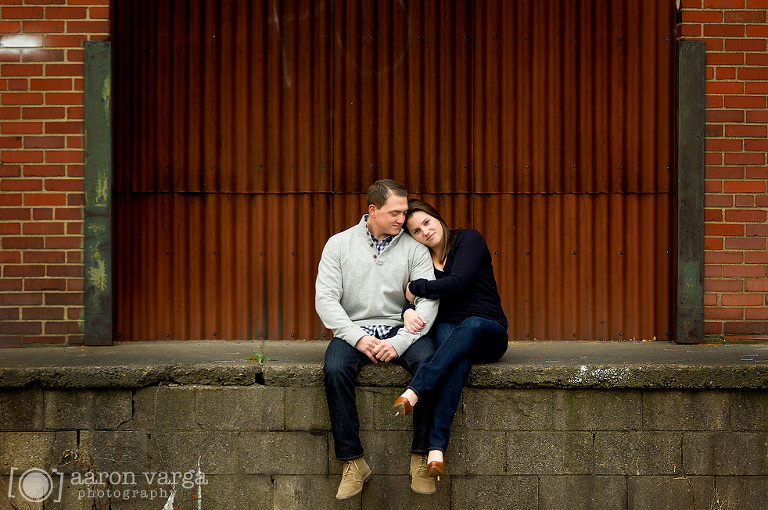 04 strip district garage door(pp w768 h510) - Natalie + Tim | Pittsburgh Strip District Engagement Photos