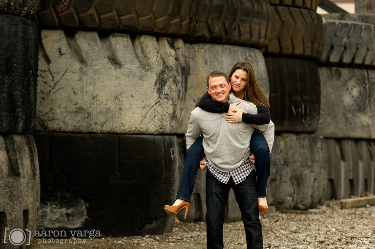 19 tire yard engagement strip(pp w768 h511) - Natalie + Tim | Pittsburgh Strip District Engagement Photos