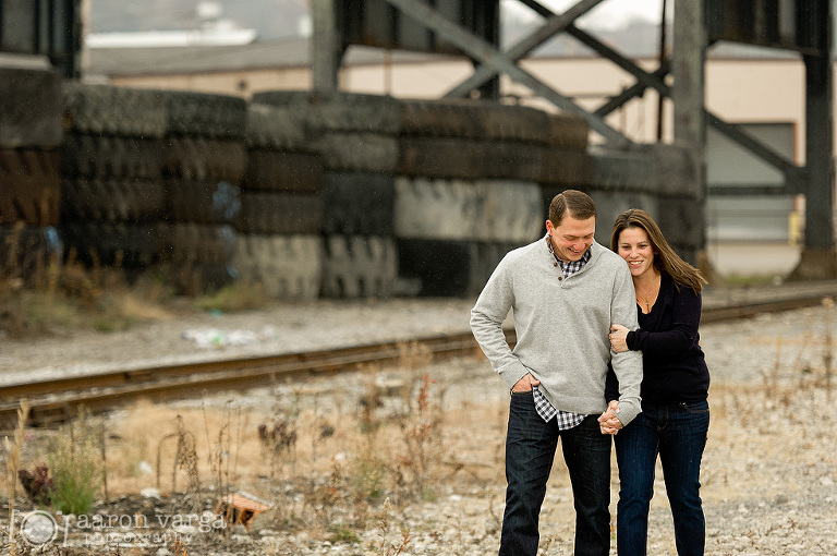 21 strip district tire yard engagement(pp w768 h510) - Natalie + Tim | Pittsburgh Strip District Engagement Photos