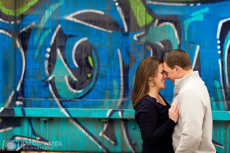 23 pittsburgh engagement with graffiti(pp w768 h510) - Natalie + Tim | Pittsburgh Strip District Engagement Photos