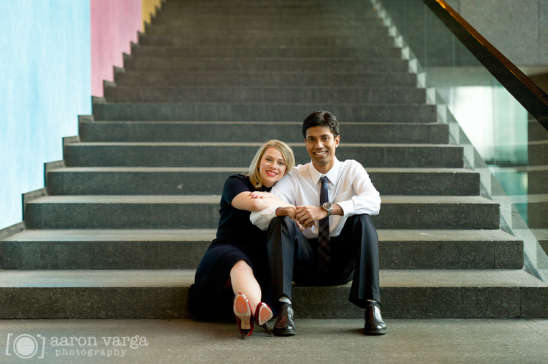 05 carnegie museum stairs engagement(pp w768 h510) - Nicole + Yash | Kennywood Engagement Photos
