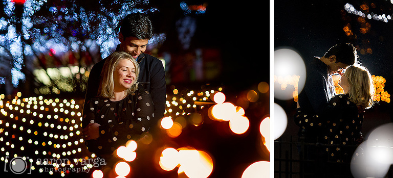 17 kennywood christmas lights(pp w768 h349) - Nicole + Yash | Kennywood Engagement Photos