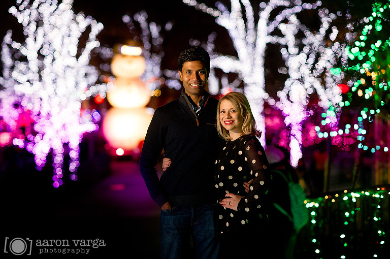 22 winter lights engagement(pp w768 h510) - Nicole + Yash | Kennywood Engagement Photos