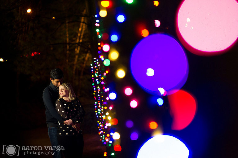 31 christmas engagement winter lights(pp w768 h510) - Nicole + Yash | Kennywood Engagement Photos