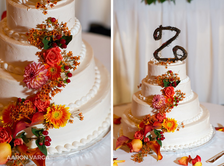 14 wedding cake with fall flowers(pp w768 h571) - Best of 2014: Cakes