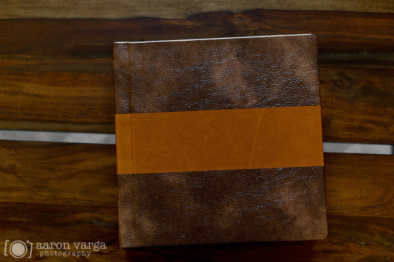 02 brown leather wedding album(pp w768 h510) - Brown and Orange Leather Finao ONE Wedding Album