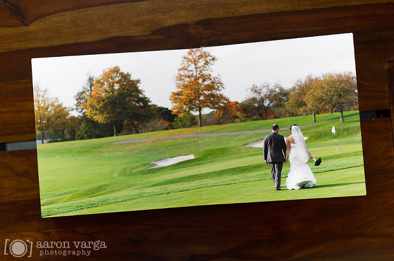 05 chartiers country club wedding album(pp w768 h510) - Brown and Orange Leather Finao ONE Wedding Album