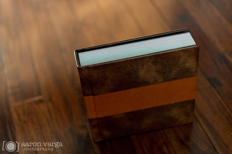11 best wedding albums in pittsburgh(pp w768 h511) - Brown and Orange Leather Finao ONE Wedding Album