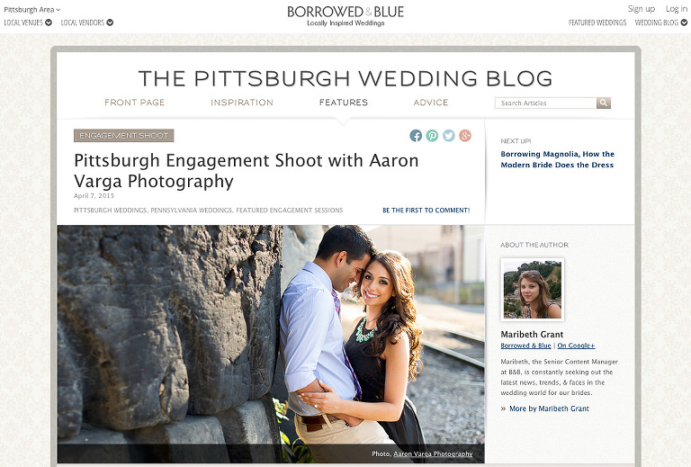 Strip District Engagement Session Featured(pp w768 h519) - Published! Borrowed & Blue | Strip District Engagement