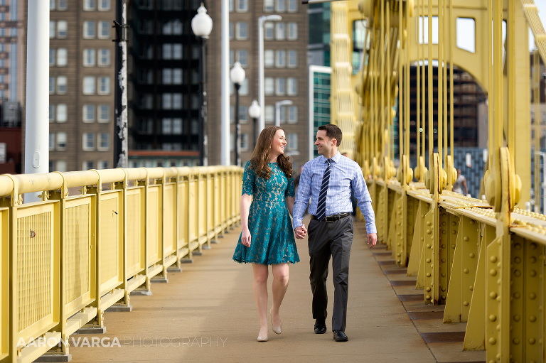 03 roberto clemente bridge engagement(pp w768 h511) - Dana + Brian | Downtown Pittsburgh Engagement Photos